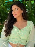 Golden Butterfly Drop Necklace